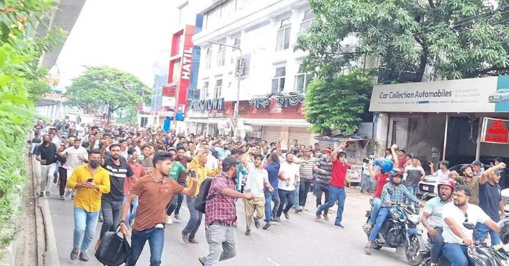 এবার সংসদ ভবন এলাকায় আওয়ামী লীগের মিছিল