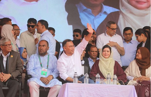 সিলেটে প্রথম নির্বাচনী জনসভায় তারেক : ‘তাদের আমরা স্বাধীনতার সময় দেখেছি’